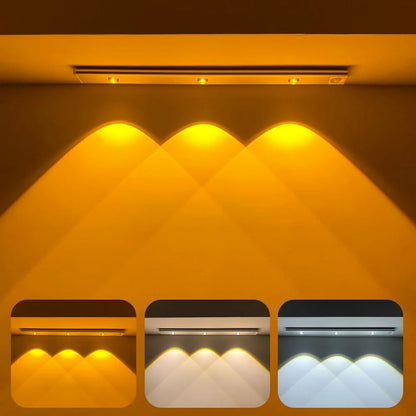 3 Light Modes Rechargeable LED Under Cabinet Lights Motion Sensor Light,Cabinet Light