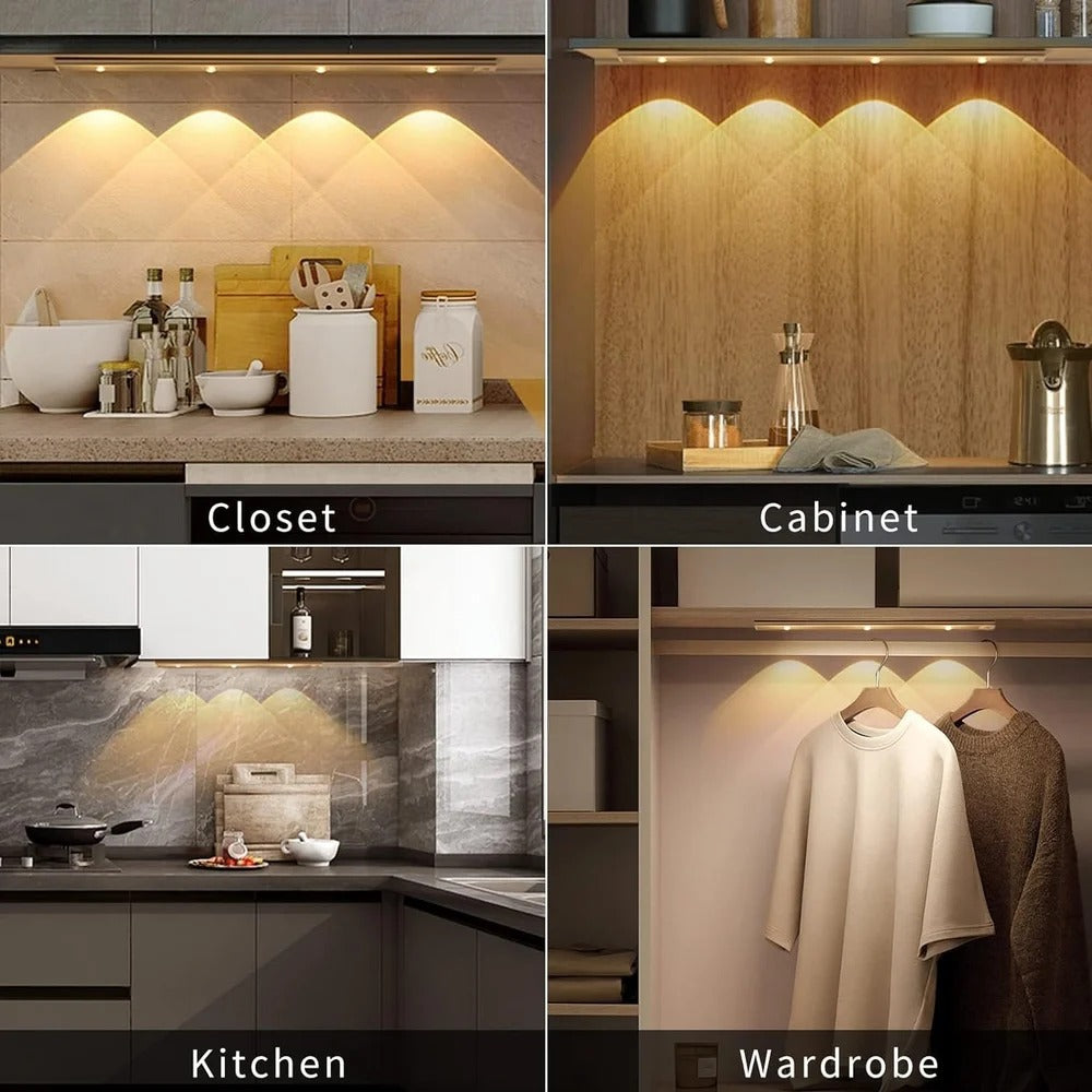 3 Light Modes Rechargeable LED Under Cabinet Lights Motion Sensor Light,Cabinet Light